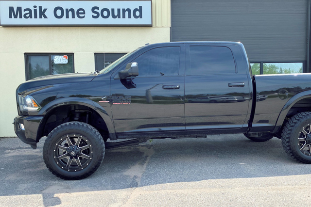 2017 RAM 2500 with professional window tint in North Bay